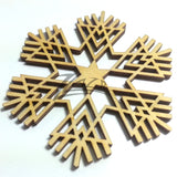 Snowflake "V" Wood Holiday 1/8"
