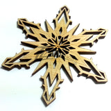 Snowflake "X" Wood Holiday 1/8"
