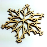 Snowflake "I" Wood Holiday 1/8"