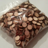 1/2 LB BULK BAG 1/2" x 1/8" - (half-pound) Small Solid Wooden Circles Craft Disc Shapes DISCOUNTED!
